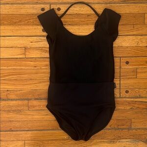 TigerFriday🖤🖤Black Leotard with Cap Sleeves